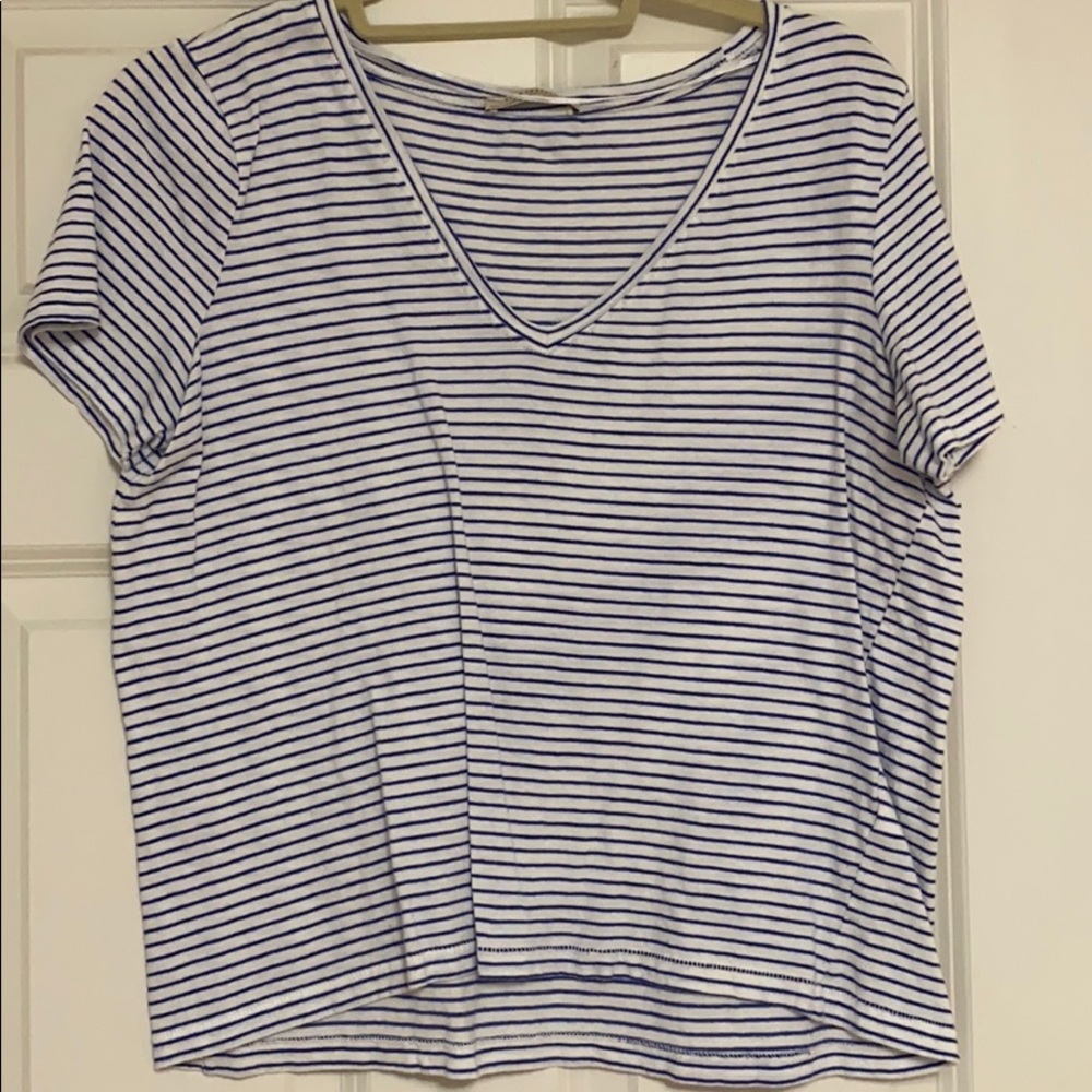 Striped Vneck
